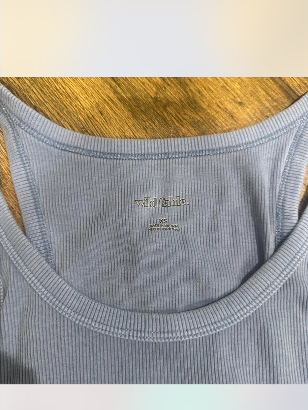 Wild Fable Light Lavender Ribbed Tank Top - Picture 2 of 3